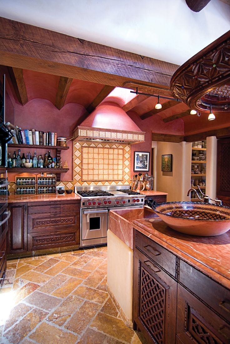 Santa Fe Style Kitchen Cabinets Hydj with regard to sizing 736 X 1099