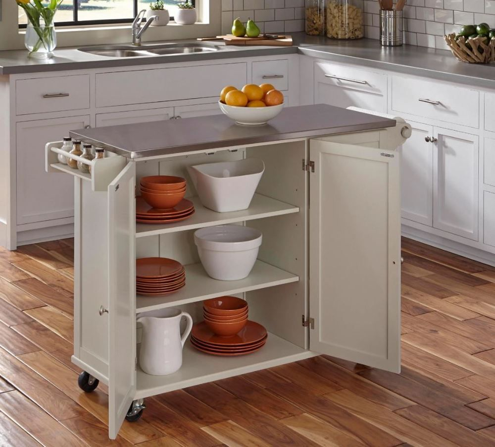 Small Kitchen Cart On Wheels Islands And Carts Cabinet Rolling regarding size 1000 X 902