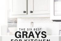 The Six Best Paint Colors For Gray Kitchen Cabinets regarding sizing 735 X 1102