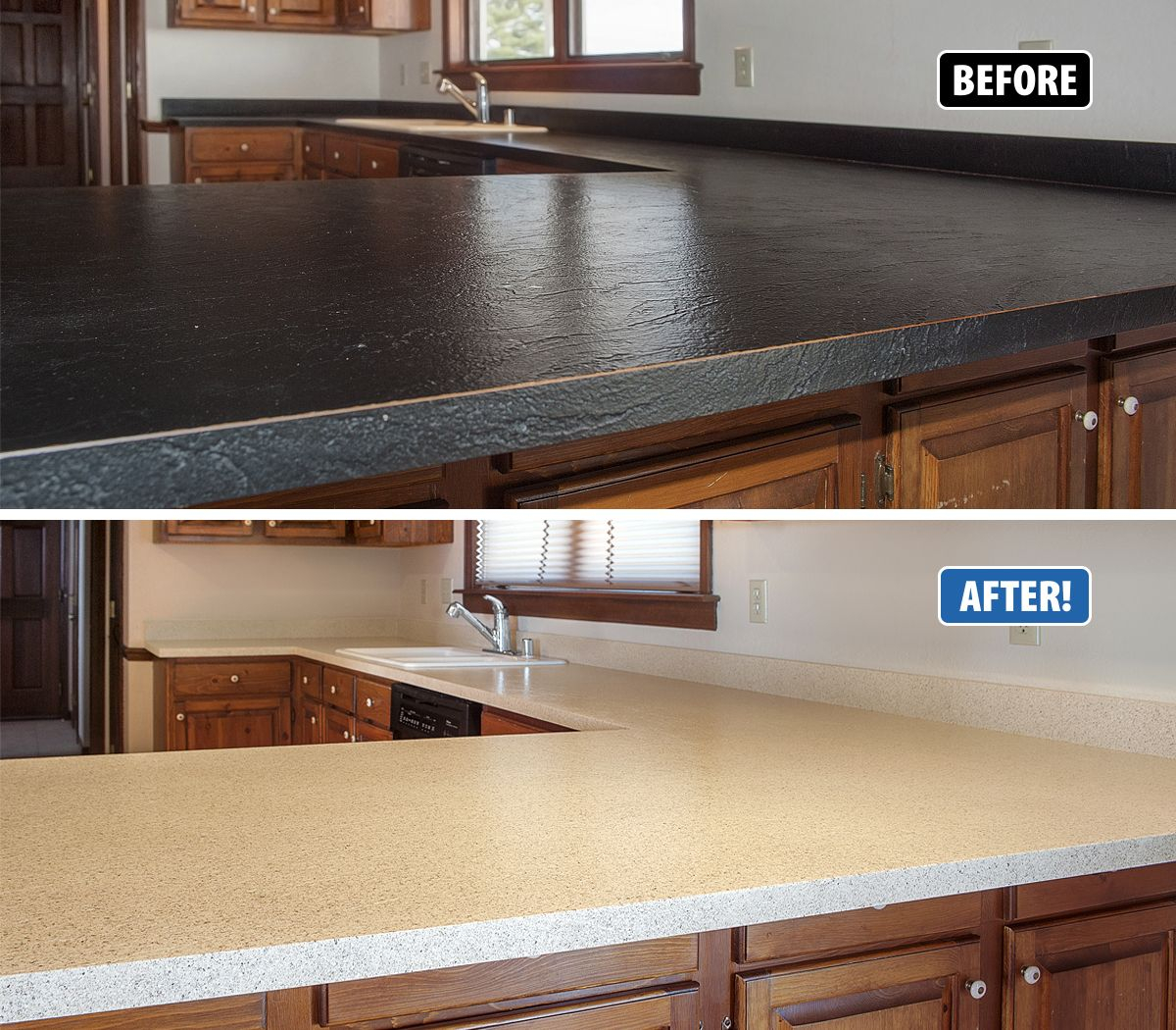 This Black Countertop Made The Kitchen Look Closed Off And Dreary inside sizing 1200 X 1050