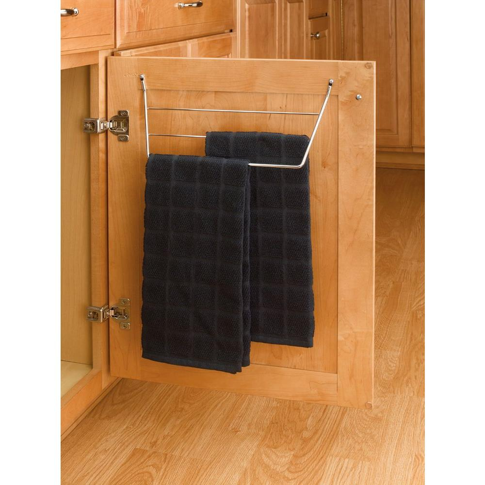 Towel Holder Rack Chrome Inside Cabinet Door Mount Organizer Kitchen pertaining to measurements 1000 X 1000