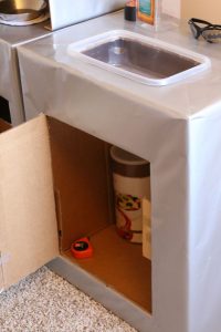 Tutorial Cardboard Play Kitchen Sink Hometown Betty Diy Board with regard to size 730 X 1095