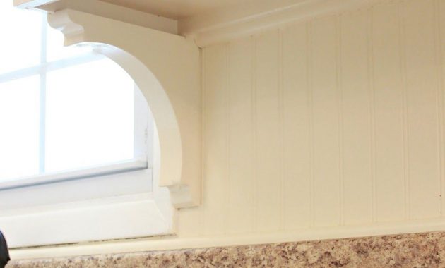 Under Cabinet Trim Close Up From Love Of Family Home Beadboard inside sizing 1067 X 1600