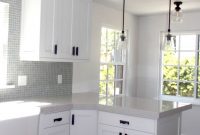 White Kitchen Cabinets Black Handles For The Home within dimensions 972 X 1231