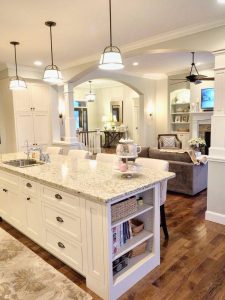 White Kitchen Off White Cabinets Sherwin Williams Conservative inside sizing 1536 X 2048