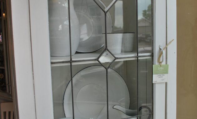 White Leaded Glass Cabinet Sobo Style Window Pane Cabinets with proportions 2592 X 3872