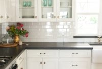 White Shaker Cabinetry With Glass Upper Cabinets As Featured On intended for size 2435 X 3653