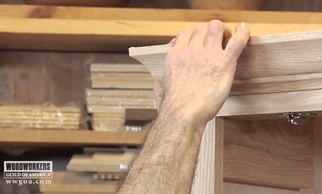 Woodworking Diy Project Installing Crown Molding On A Cabinet with sizing 1280 X 720