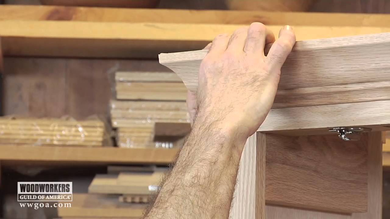 Woodworking Diy Project Installing Crown Molding On A Cabinet with sizing 1280 X 720