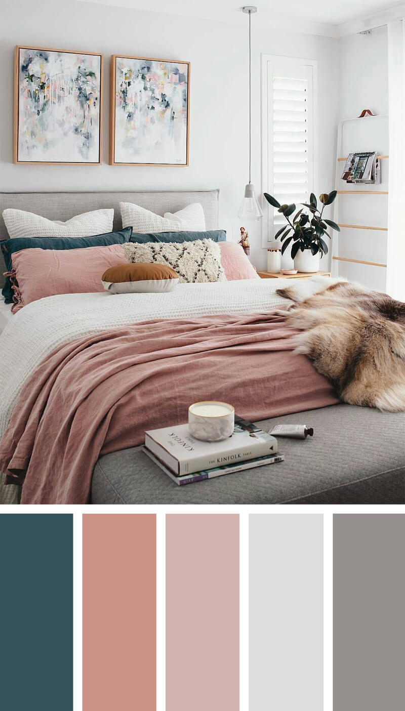 12 Best Bedroom Color Scheme Ideas And Designs For 2019 for measurements 800 X 1405