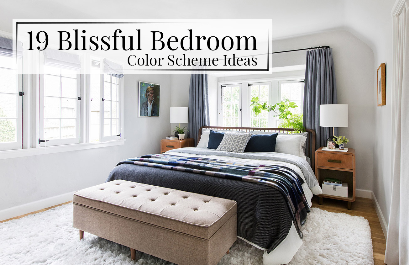 19 Blissful Bedroom Color Scheme Ideas The Luxpad inside measurements 1305 X 845