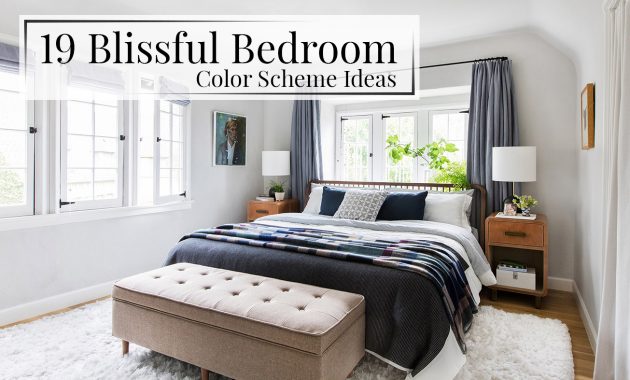 19 Blissful Bedroom Color Scheme Ideas The Luxpad intended for proportions 1305 X 845