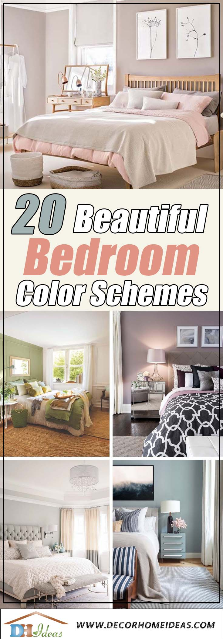 20 Beautiful Bedroom Color Schemes Color Chart Included in proportions 735 X 2100