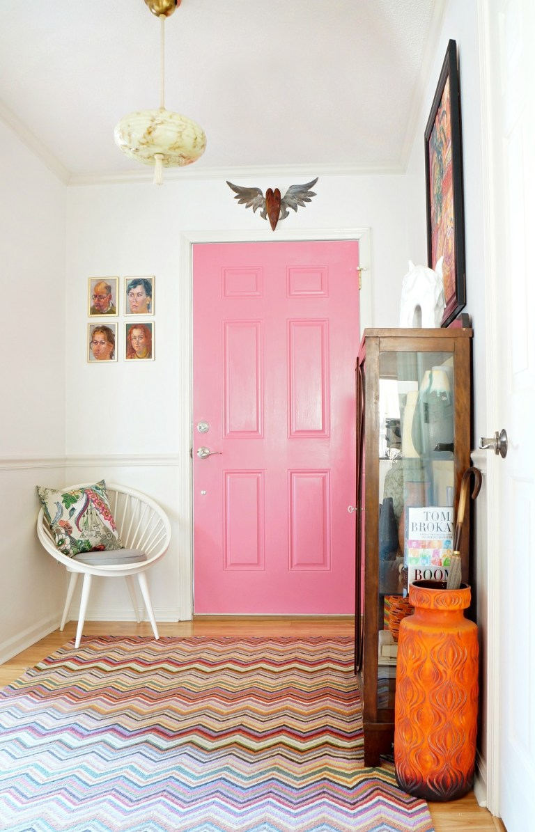 22 Gorgeous Painted Interior Doors That Arent White Postcards with regard to dimensions 768 X 1195