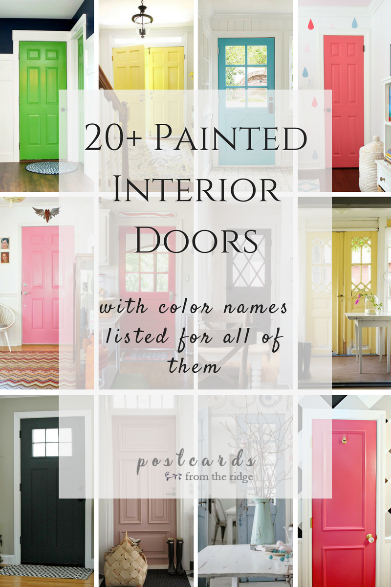 22 Gorgeous Painted Interior Doors That Arent White Postcards within measurements 800 X 1200