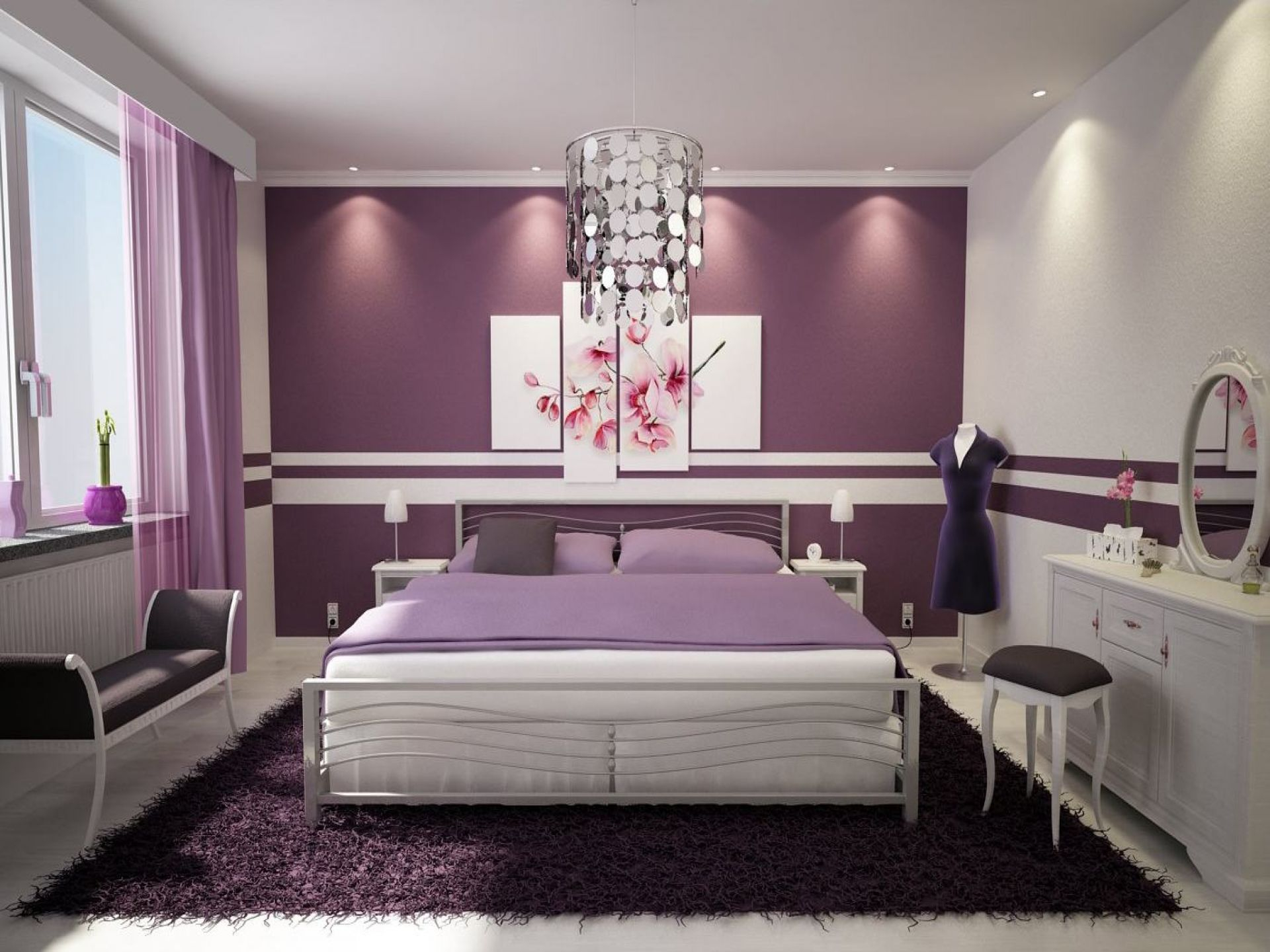 23 Inspirational Purple Interior Designs You Must See for sizing 1920 X 1440