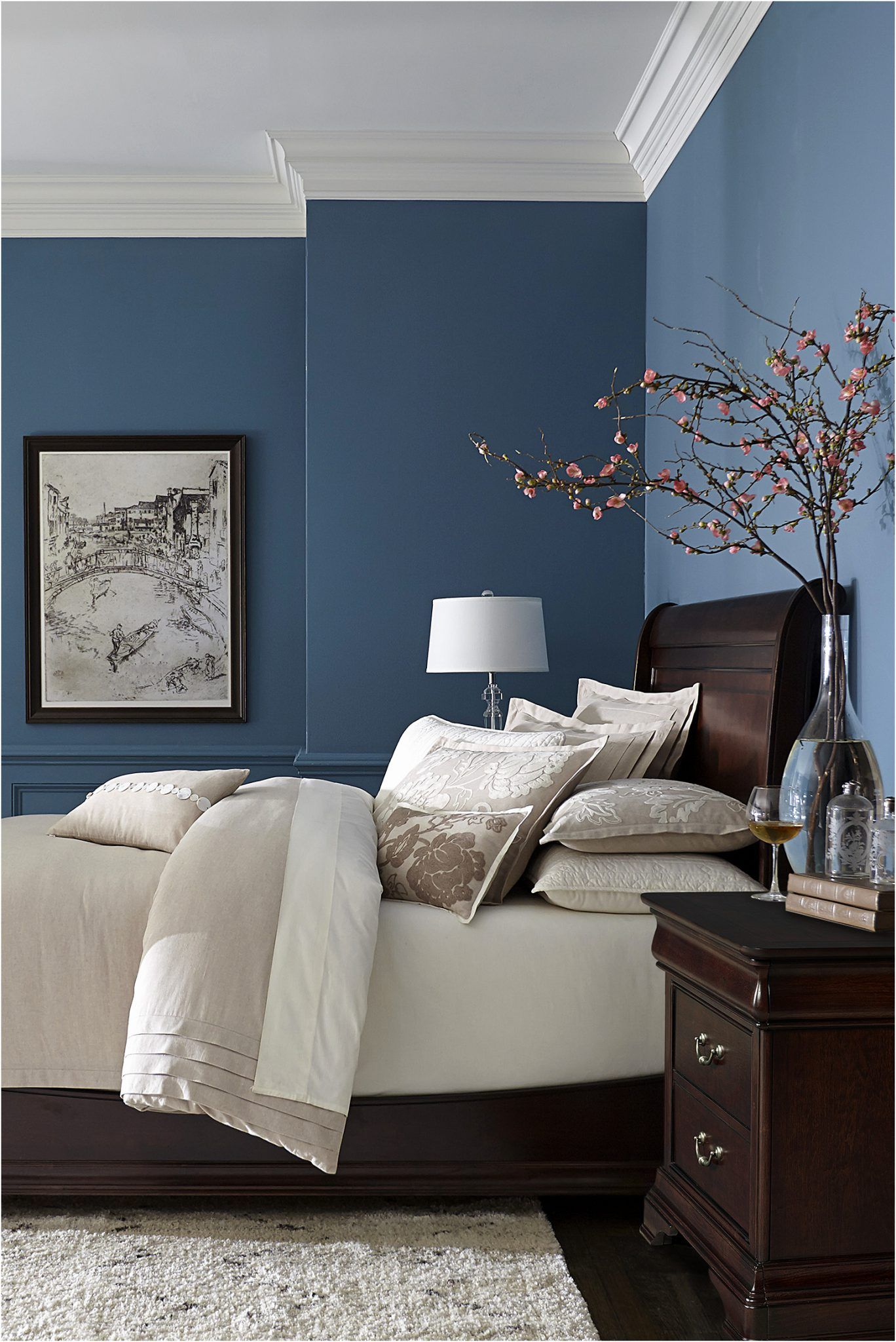 32 Blue Paint Colors For Bedroom 2018 Dreamhouse Blue Bedroom intended for dimensions 1368 X 2048