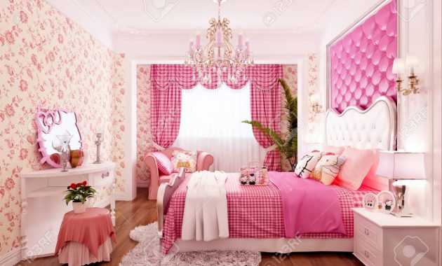 3d Render Pink Color Bedroom Stock Photo Picture And Royalty Free pertaining to sizing 1300 X 975