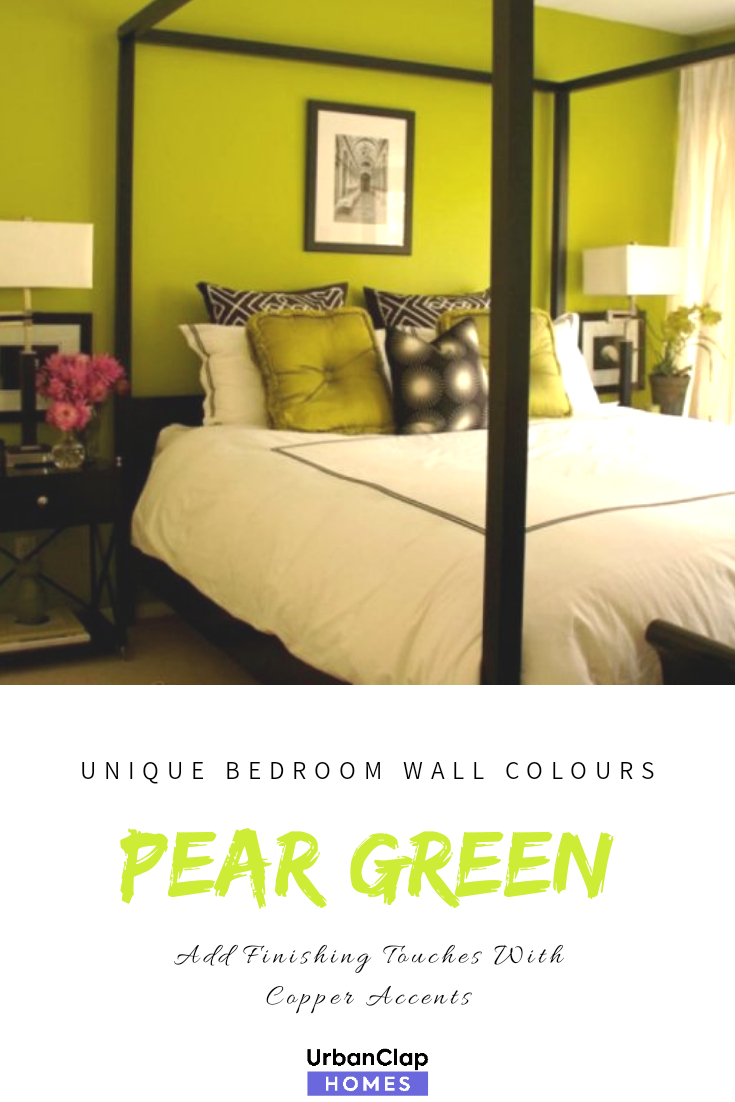 6 Unique Bedroom Wall Paint Colours That Work For Indian Homes within size 735 X 1102