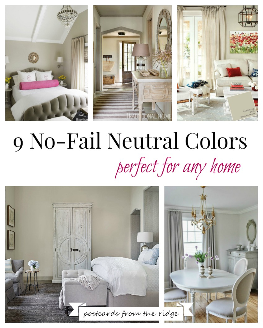 9 No Fail Neutral Paint Colors Postcards From The Ridge pertaining to measurements 850 X 1061