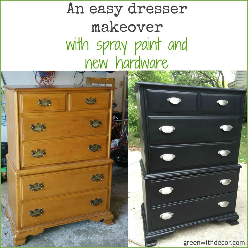 A Dresser Makeover With Spray Paint Blogger Home Projects We Love with proportions 1024 X 1024