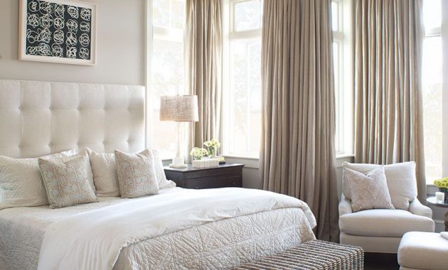 A Peaceful Bedroom Created With Neutral Colors Flowing Drapes with proportions 819 X 1024