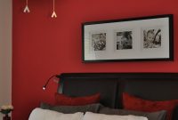 Accent Wall Using Benjamin Moore Watermelon Red Paint Colour pertaining to proportions 2136 X 3216