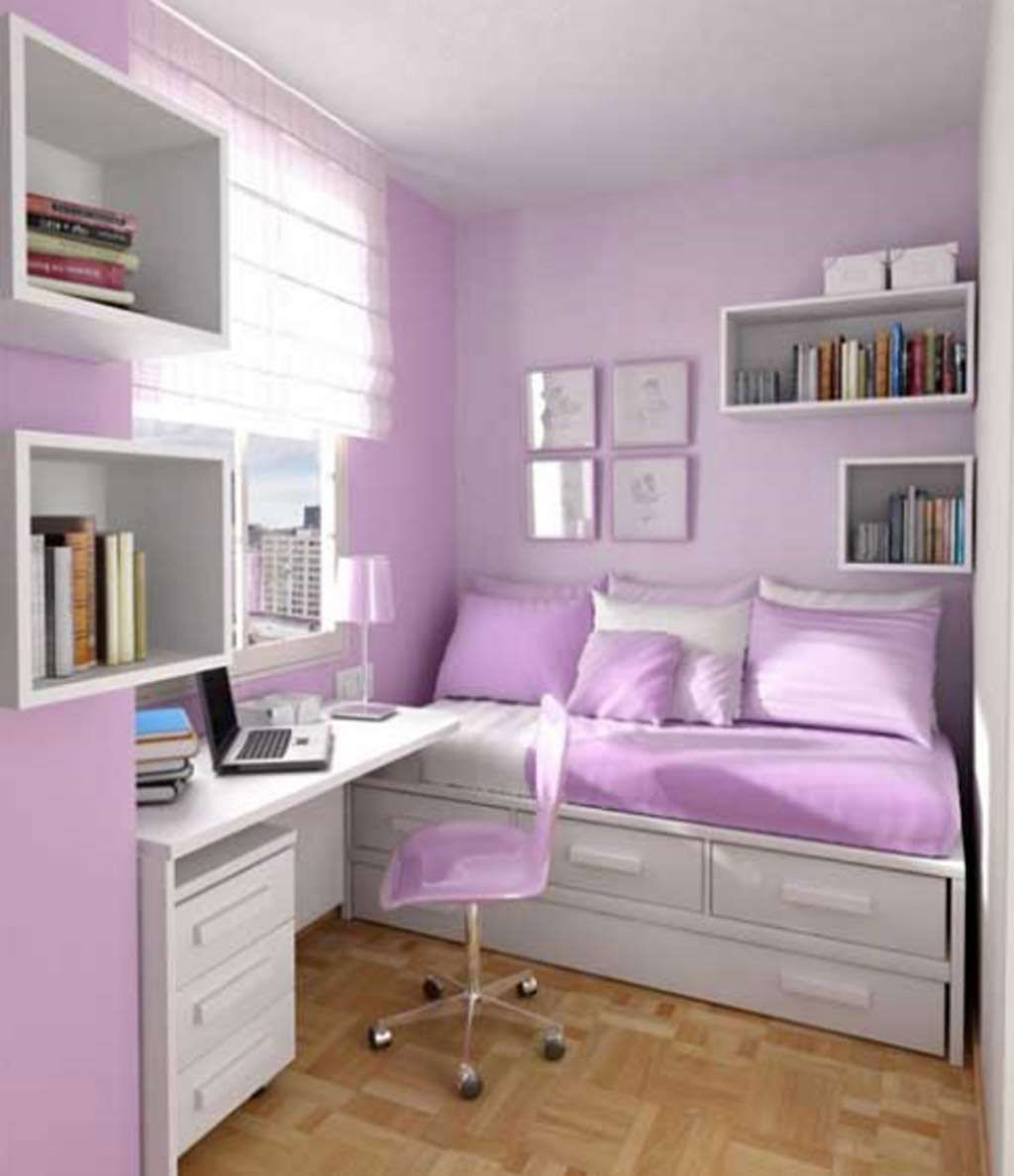 Amazing Bedrooms For Teenage Girls White And Light Purple Color pertaining to measurements 1024 X 1188