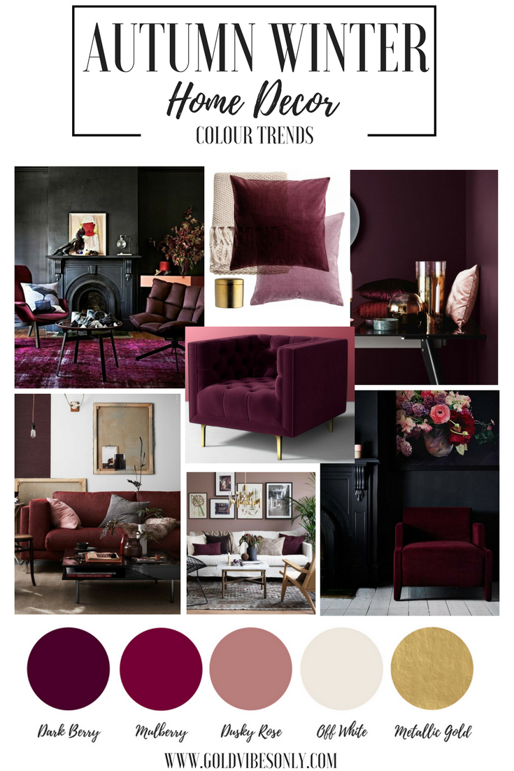 Autumn Winter Interior Decor Colour Trends For The Home Bedroom for sizing 735 X 1102