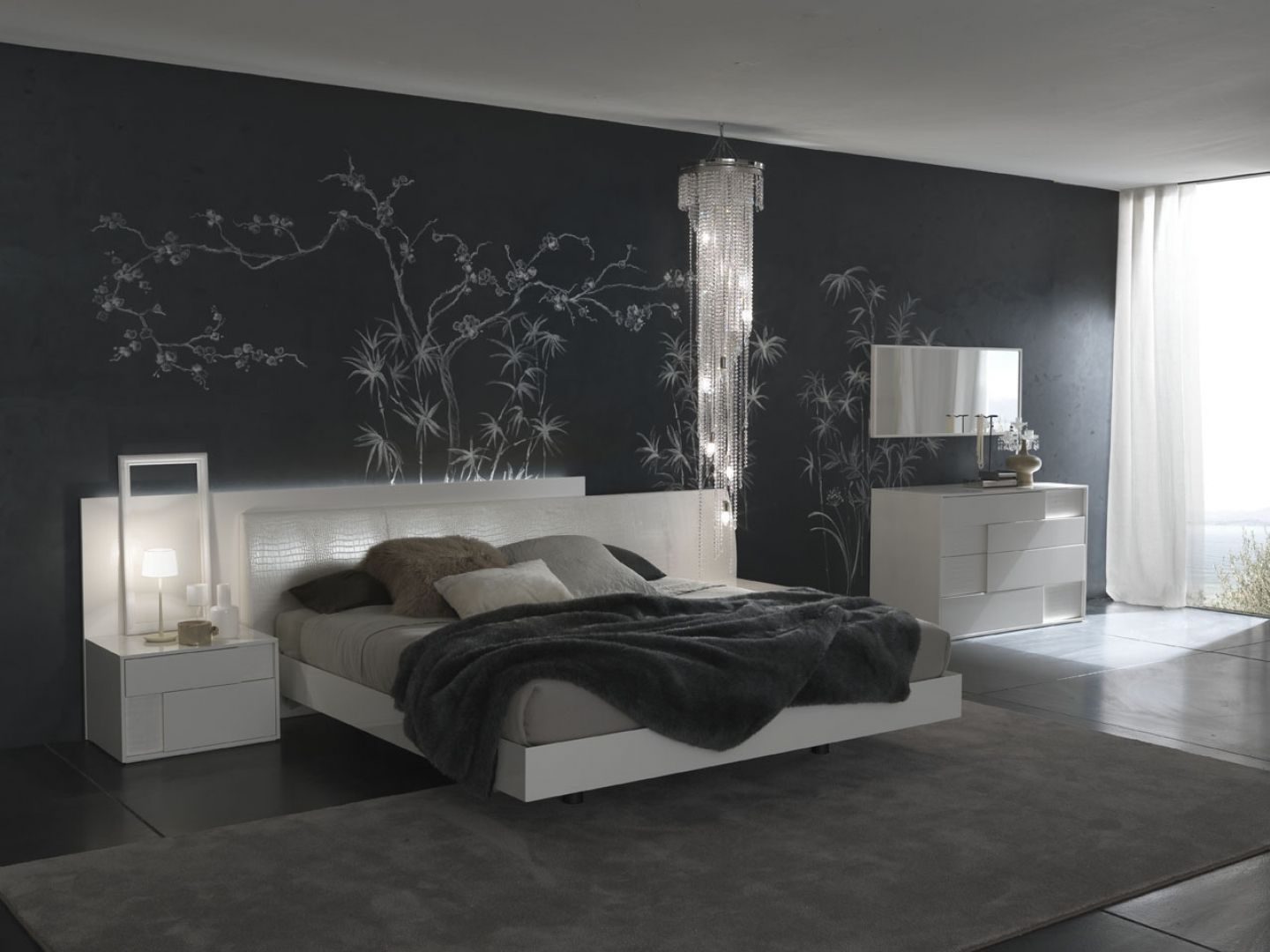 Awesome Bedroom Color Schemes With Black Furniture Bedroom Ideas regarding measurements 1440 X 1080