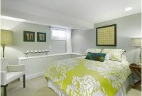 Basement Bedroom With A Simple Color Scheme Basement Bedroom Ideas regarding dimensions 1079 X 794