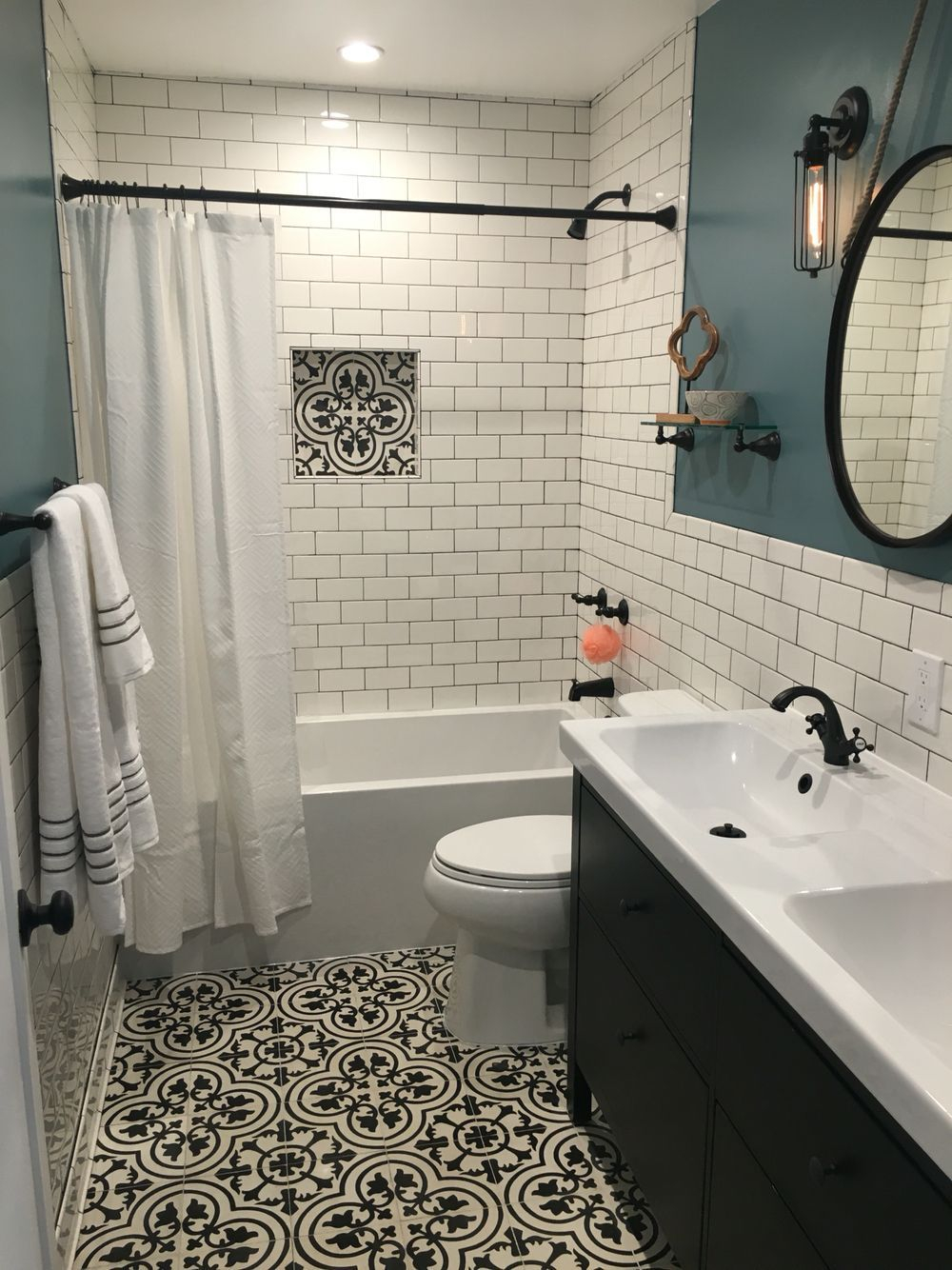 Bathroom Remodel Love The Blue On The Wall Think I Would Prefer within measurements 1000 X 1334