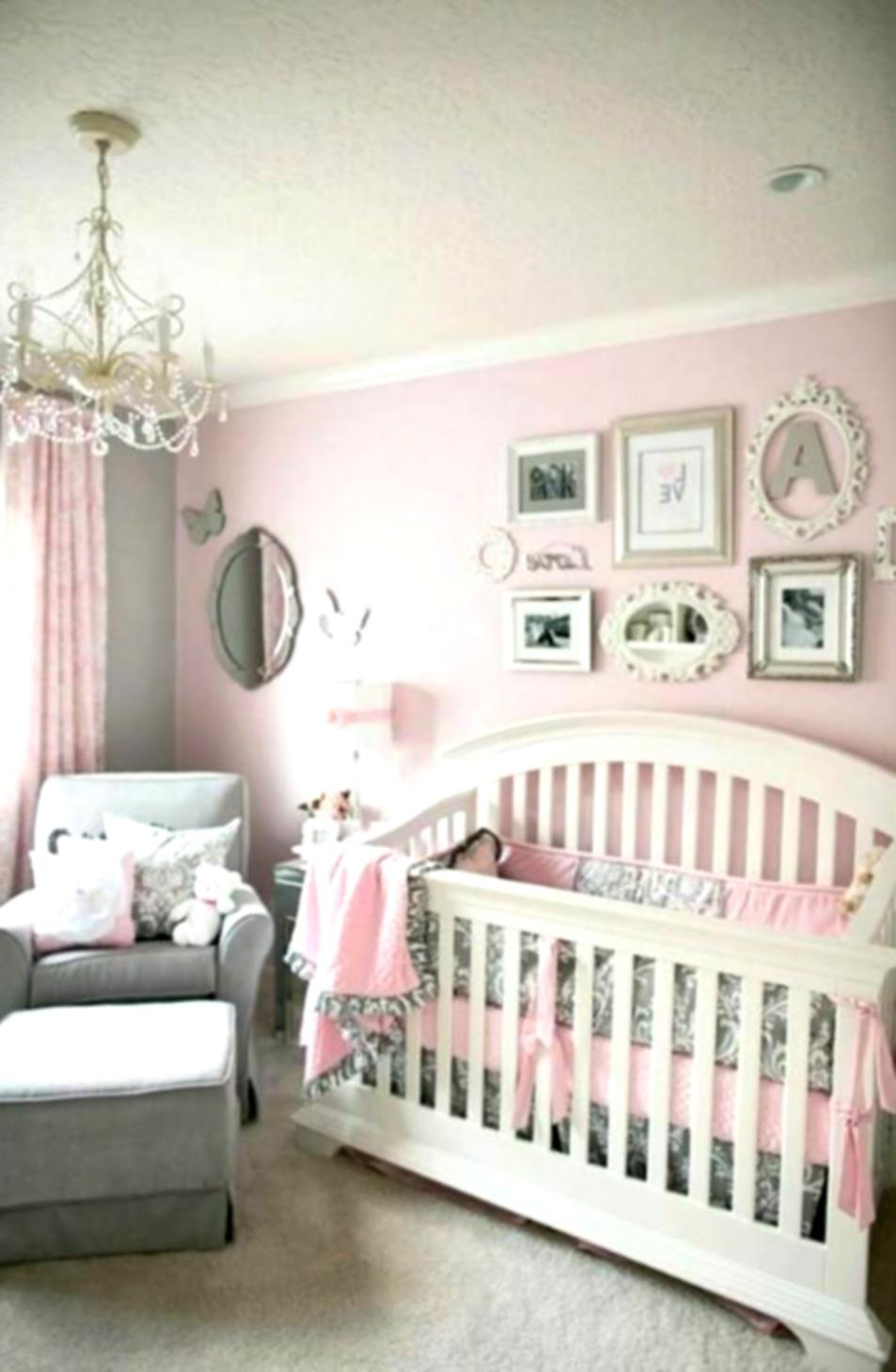 Beautiful Modern Ba Girl Room With Pink Wall Paint Com Trends in measurements 953 X 1459