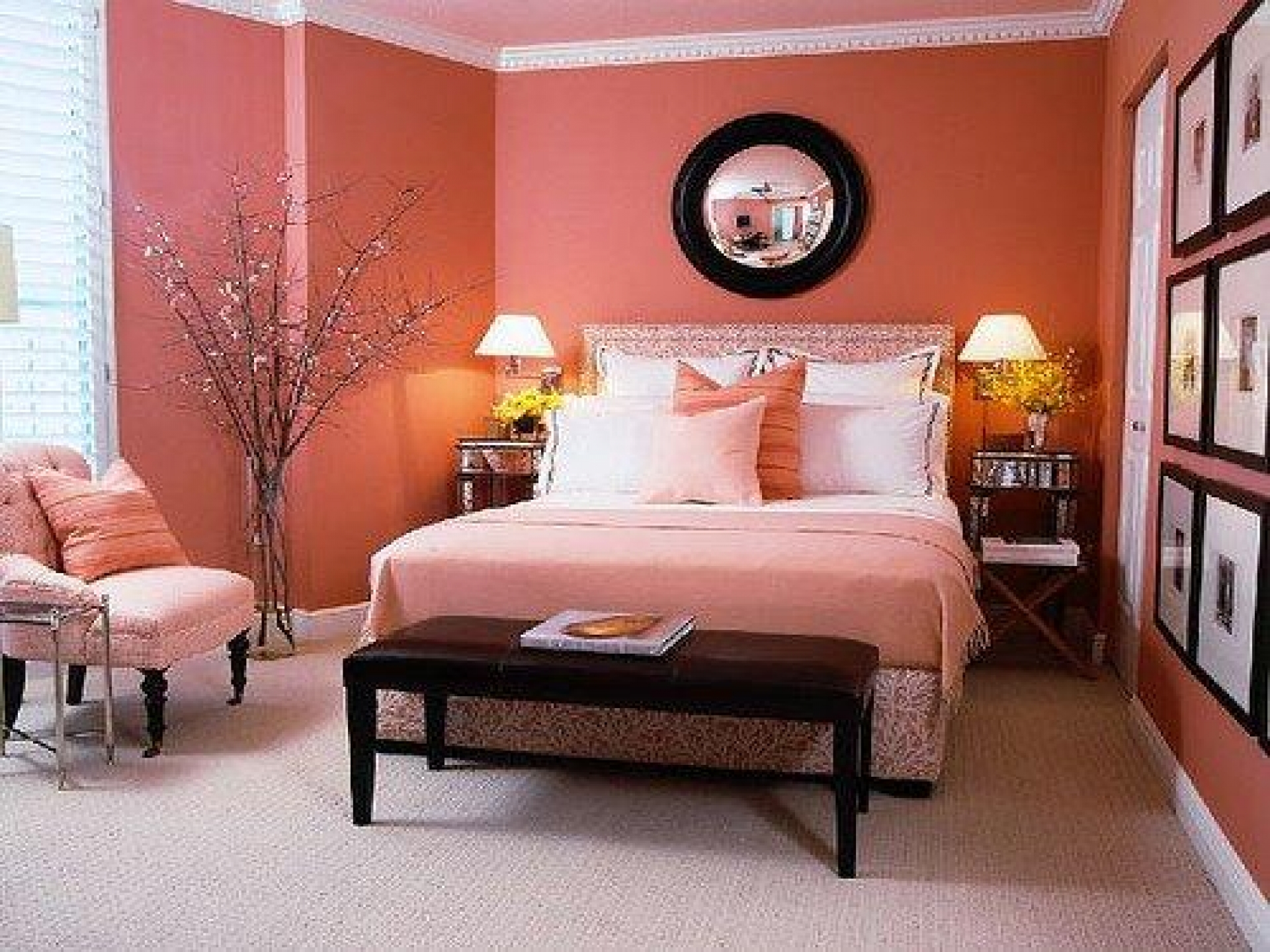 Bedroom Beautiful Woman Bedroom Ideas Painting Ideas With Orange pertaining to proportions 1920 X 1440