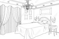 Bedroom Coloring Page Coloring Riya In 2019 Coloring Pages inside dimensions 1024 X 856