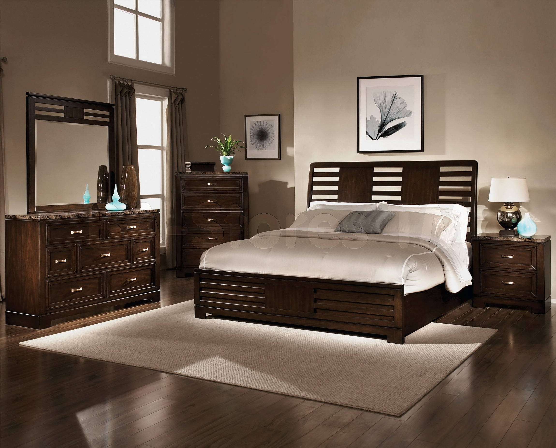 Bedroom Dark Wood Furniture Eo Furniture intended for sizing 2300 X 1854