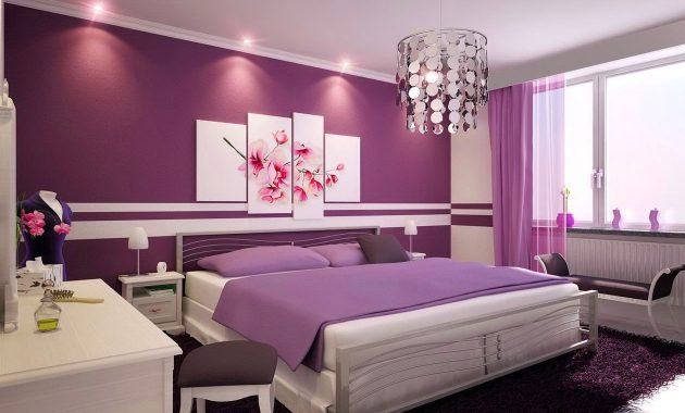 Bedroom Design With Beautiful Color Schemes Bedrooms Purple pertaining to measurements 1260 X 901