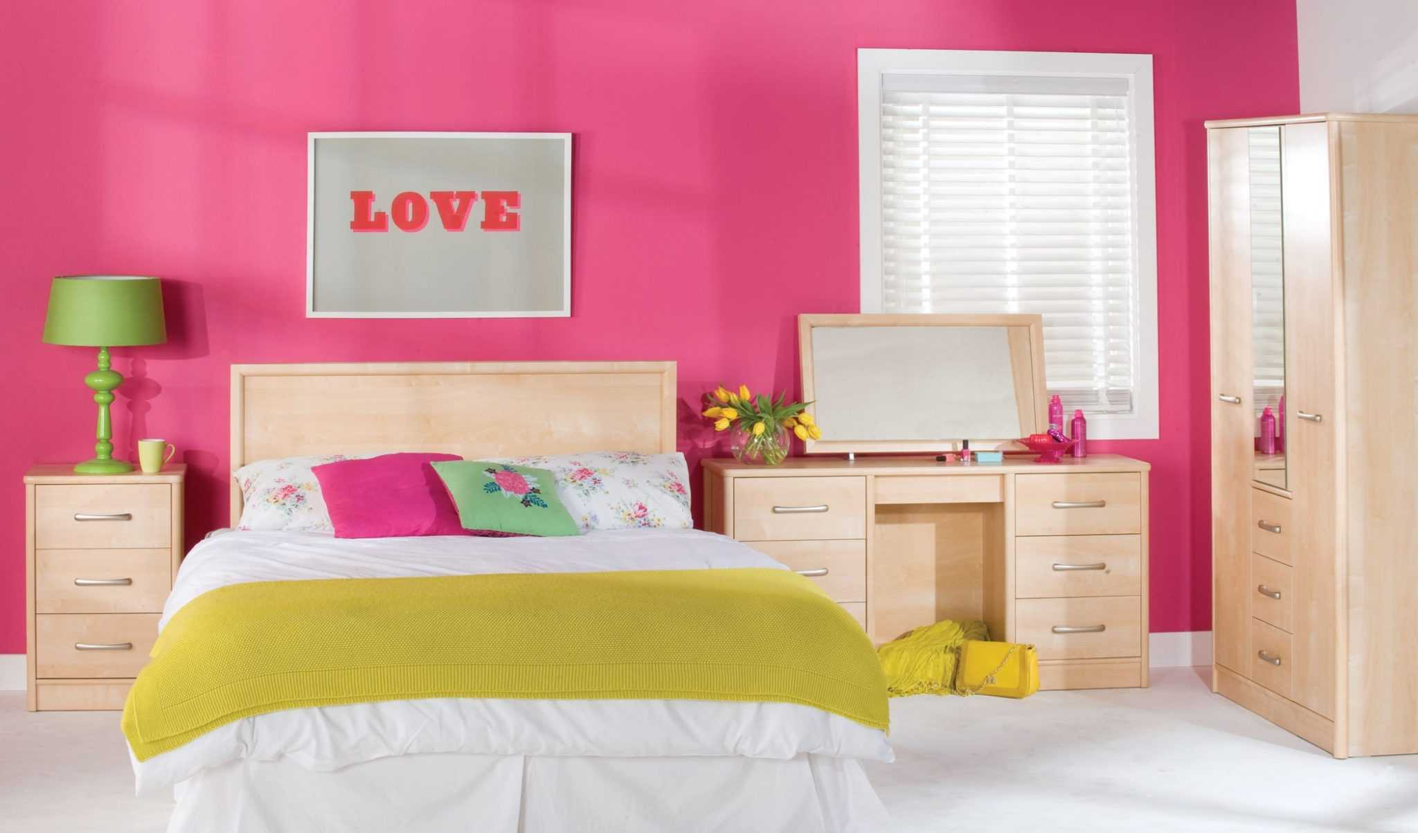 Bedroom Fascinating Wall Colour Combination With Pink Inspirations pertaining to size 2048 X 1203