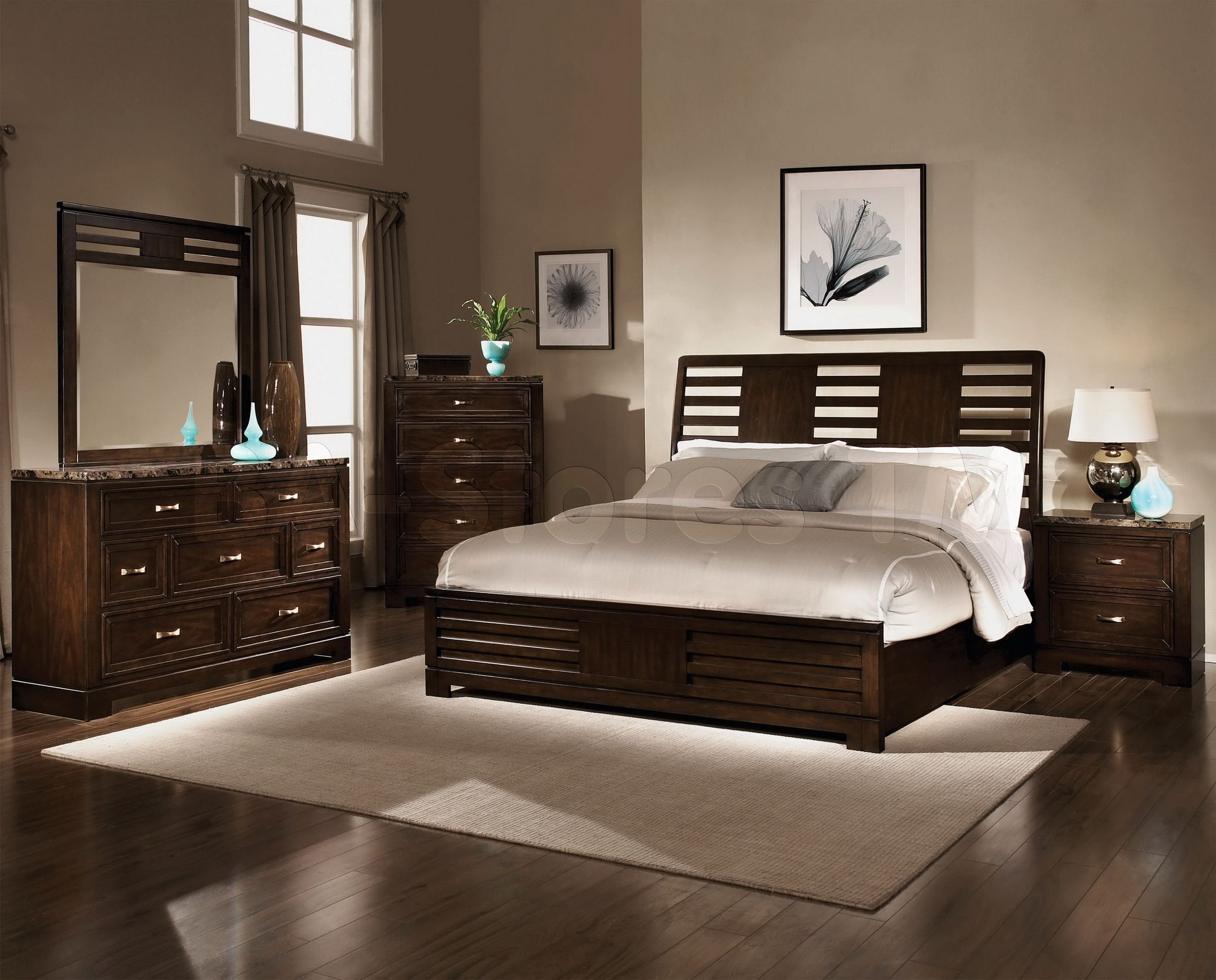 Bedroom Paint Ideas Wood Floor Intended For Comfortable Home with dimensions 2300 X 1854