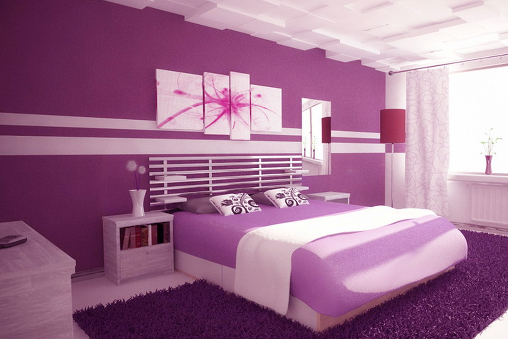 Bedroom Purple Color Room Design Bedroom Purple Ideas Pretty Purple regarding proportions 1774 X 1184
