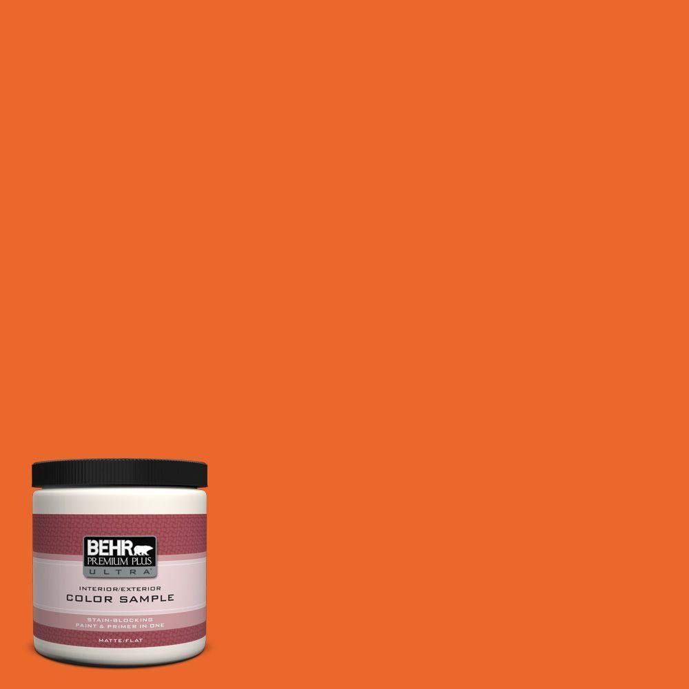 Behr Premium Plus Ultra 8 Oz 220b 7 Electric Orange Matte Interior inside proportions 1000 X 1000