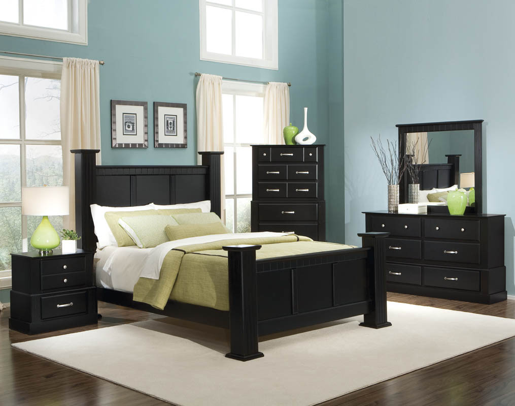 Black Bedroom Furniture Decor New Black Bedroom Furniture Decor Wood intended for proportions 1015 X 799