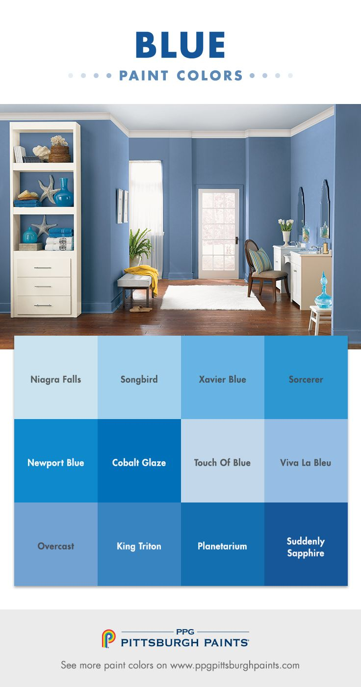 Blue Color Inspiration From Ppg Pittsburgh Paints Blue Paint Colors within proportions 736 X 1400
