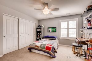 Boys Bedroom With Neutral Greige Paint Colors And Large Closet with size 2700 X 1800