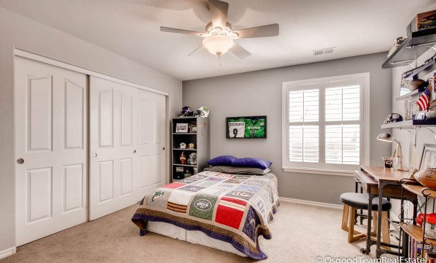 Boys Bedroom With Neutral Greige Paint Colors And Large Closet with size 2700 X 1800