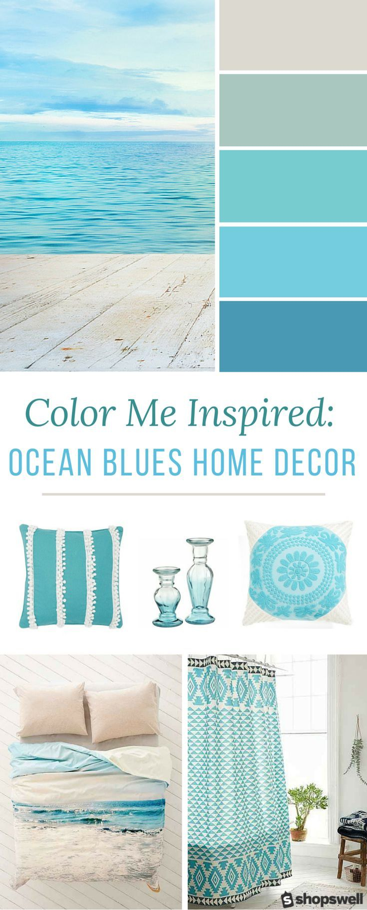 Color Me Inspired Ocean Blues Home Decor Inspiration In 2019 in size 735 X 1820