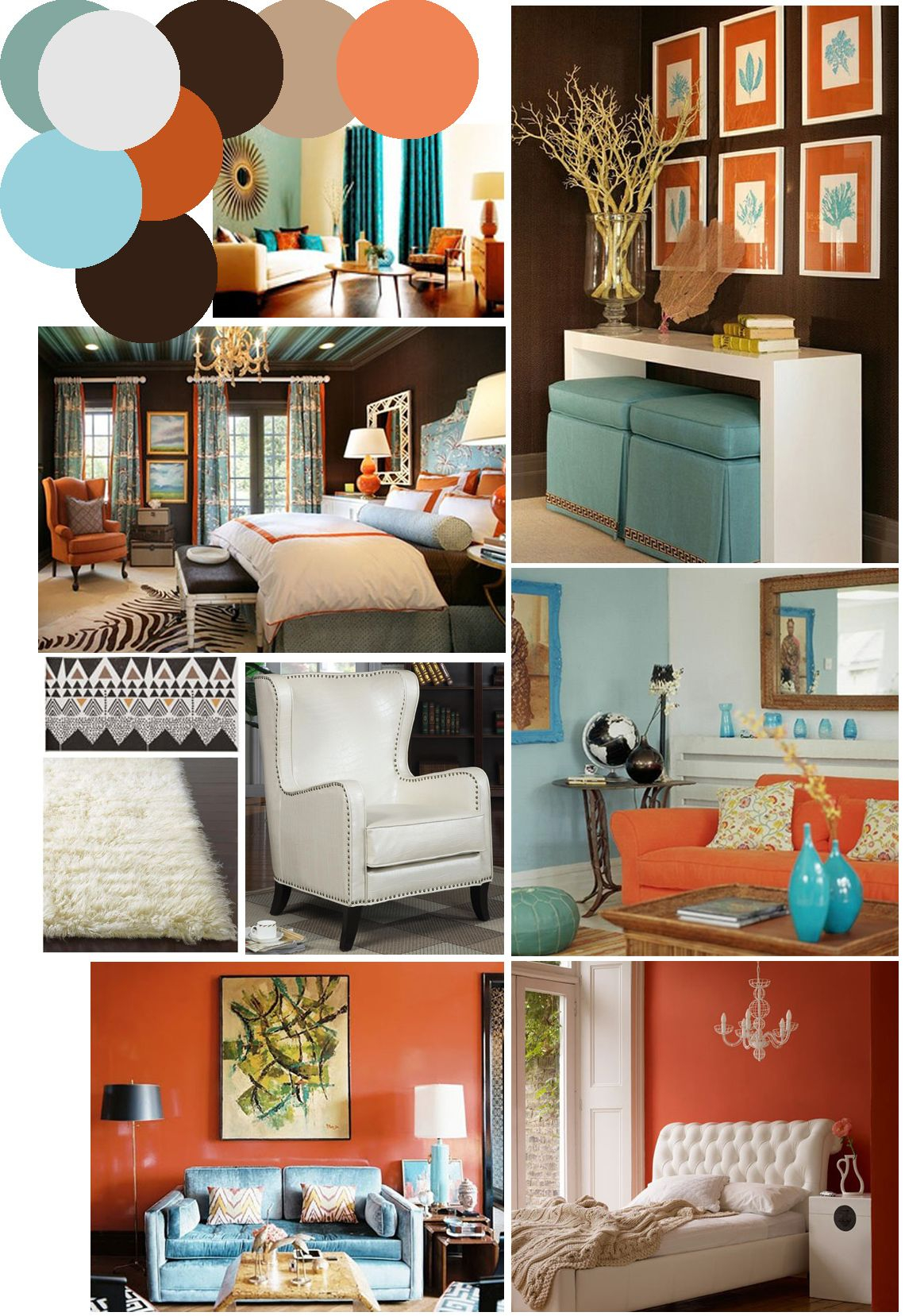 Color Palette Inspo Chocolate Brown Coral And Robins Egg Blue within sizing 1140 X 1657