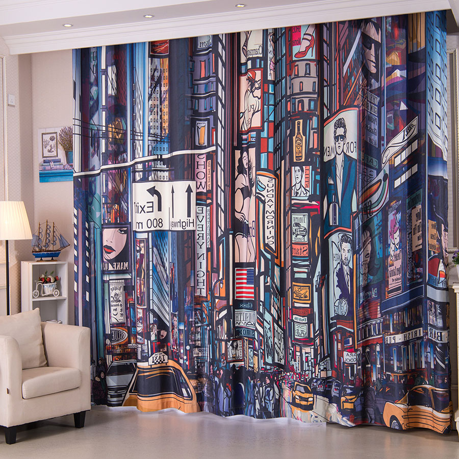 Colorful Patterned Cool Curtains For Boys Bedroom with proportions 900 X 900