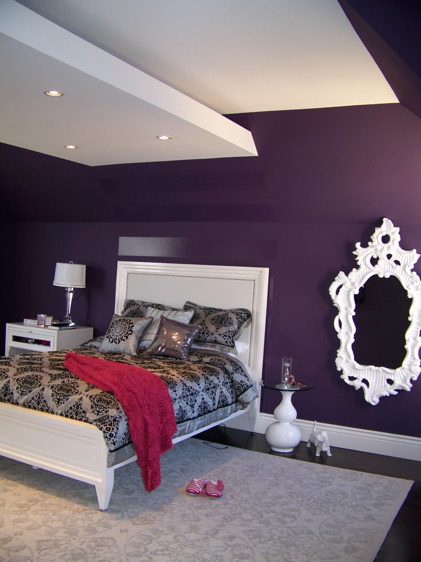 Contrast Contrast Contrast Jerica In 2019 Purple Bedrooms for size 1425 X 1900