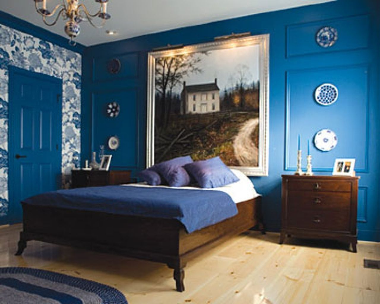 Creative Wall Painting Ideas For Bedroom Bedroom Furniture Blue pertaining to size 1280 X 1024